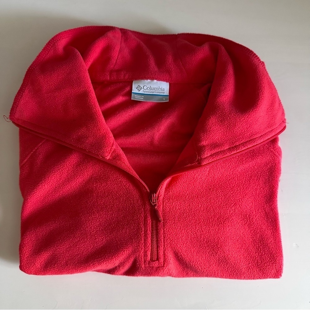 Women’s Columbia Fleece Half Zip Sweater Small EUC - Picture 9 of 10
